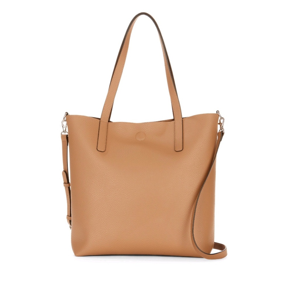❌SOLD❌ Brown/Blue Reversible Tote - Picture 1 of 7